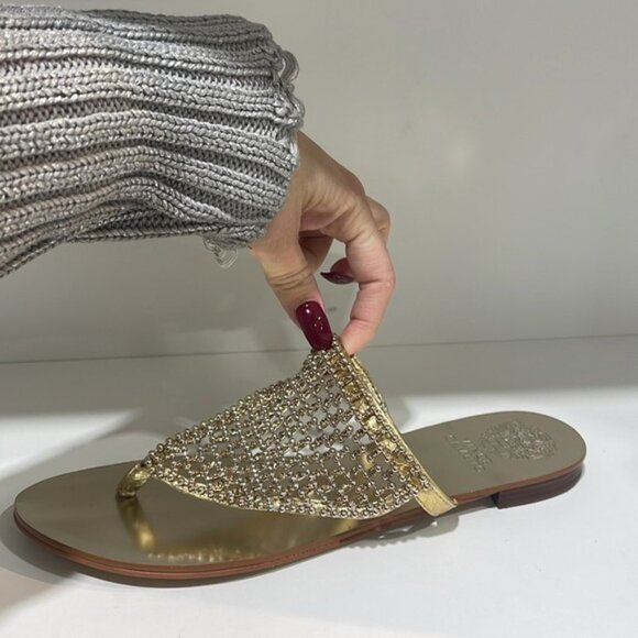 Vince Camuto Women's Mombo Embellished Thong Sandal - Picture 2 of 4